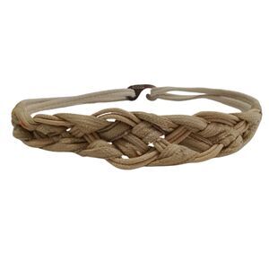 Leather Shop Vintage 80's Belt Braided Stretch Size Large